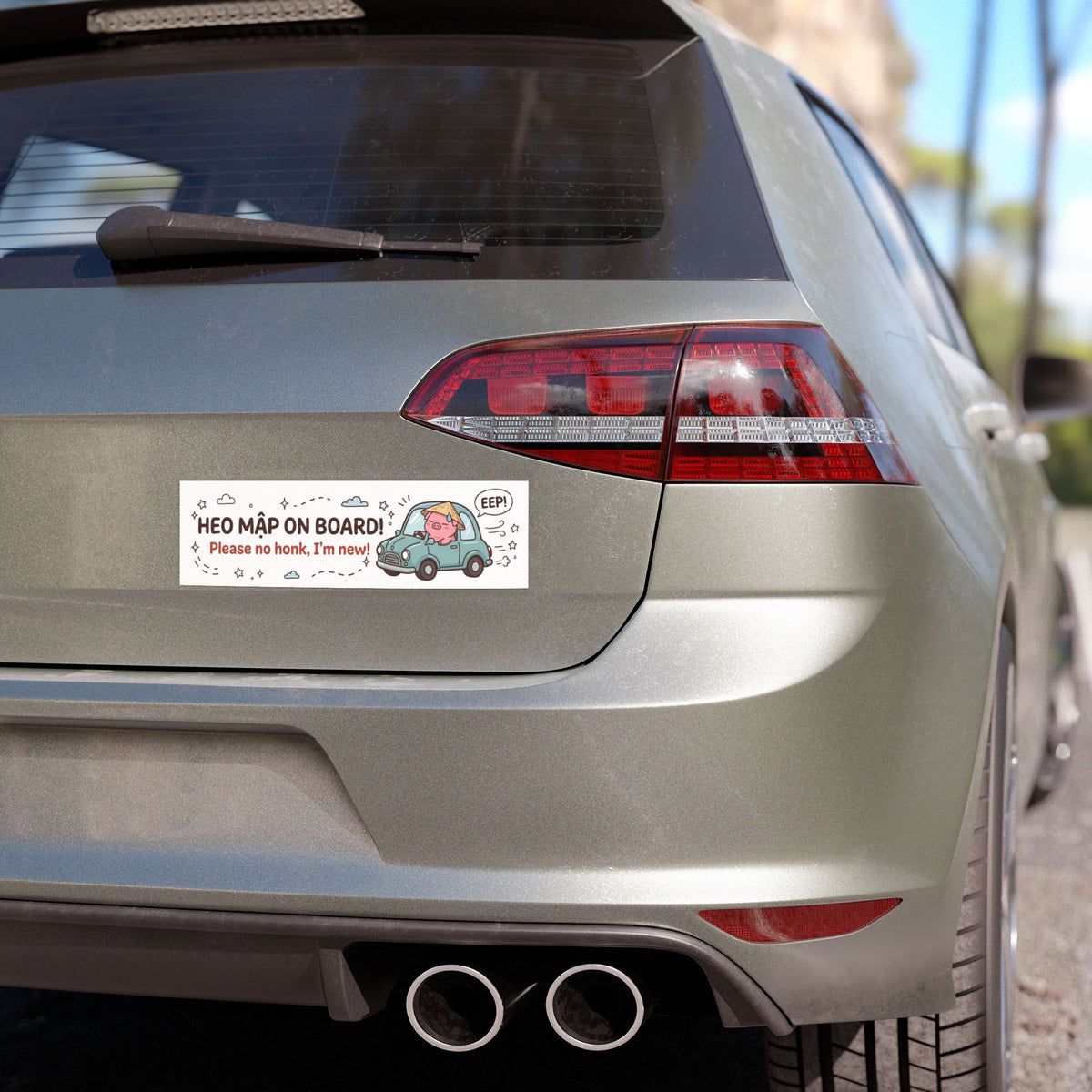 Funny Student Driver Car Magnet