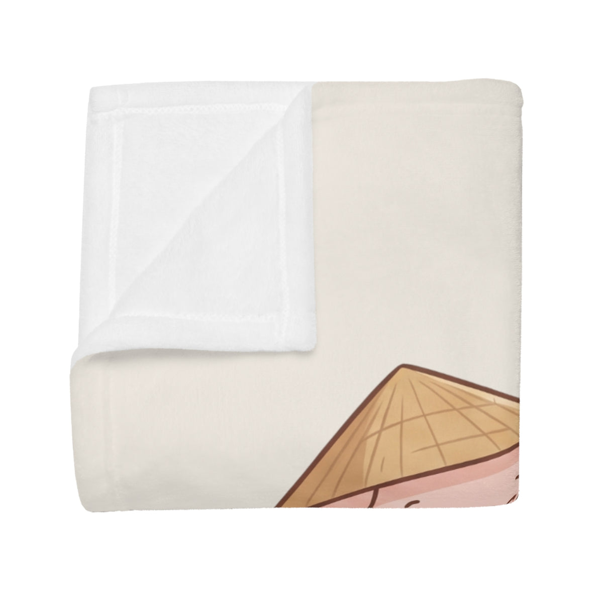 Chubby Pig & Chubby Cat Plush Fleece Blanket
