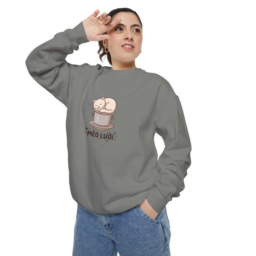 Mèo Lười (Lazy Cat) Coffee Lover Sweatshirt