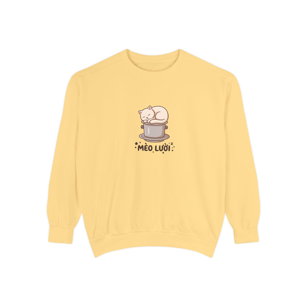 Mèo Lười (Lazy Cat) Coffee Lover Sweatshirt
