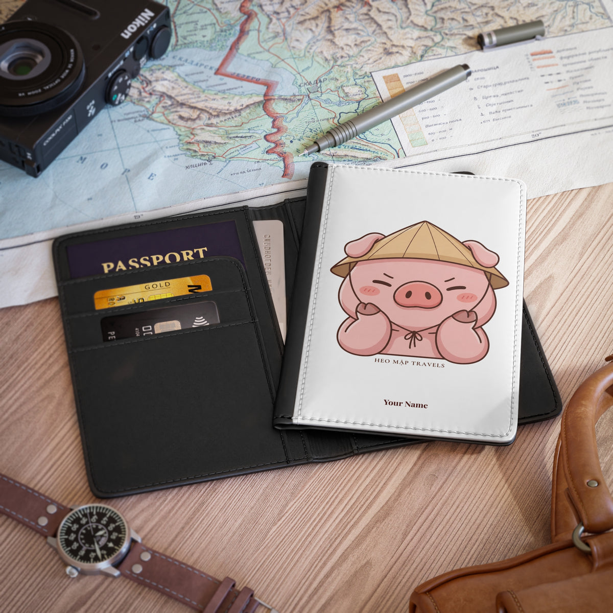 Heo Mập (Chubby Pig) Passport Cover