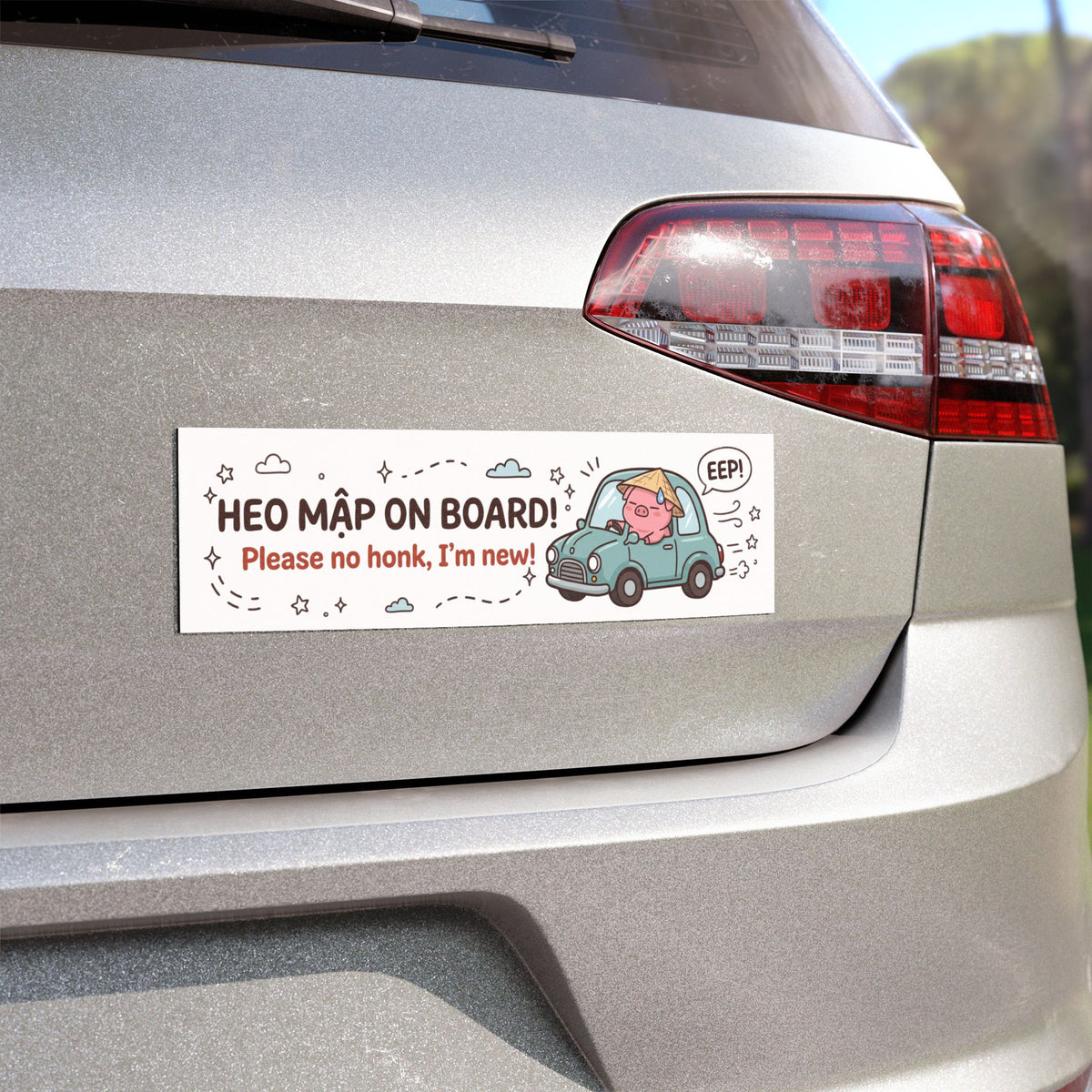 Funny Student Driver Car Magnet