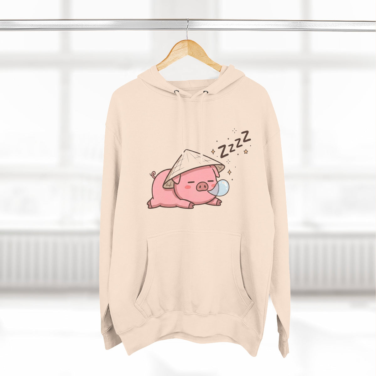 Heo Mập (Chubby Pig) Sleeping Pig Hoodie