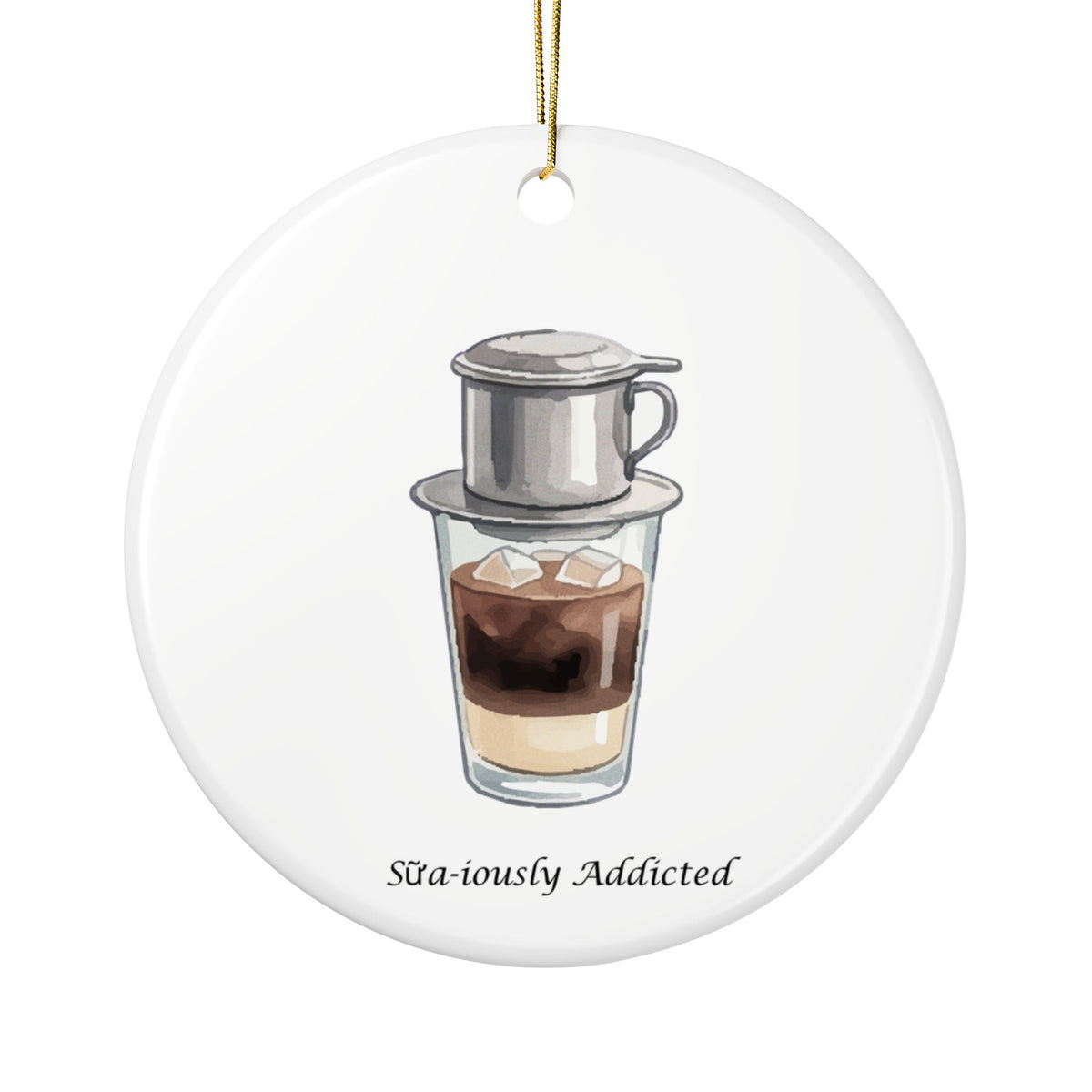 Vietnamese Coffee Ceramic Ornament