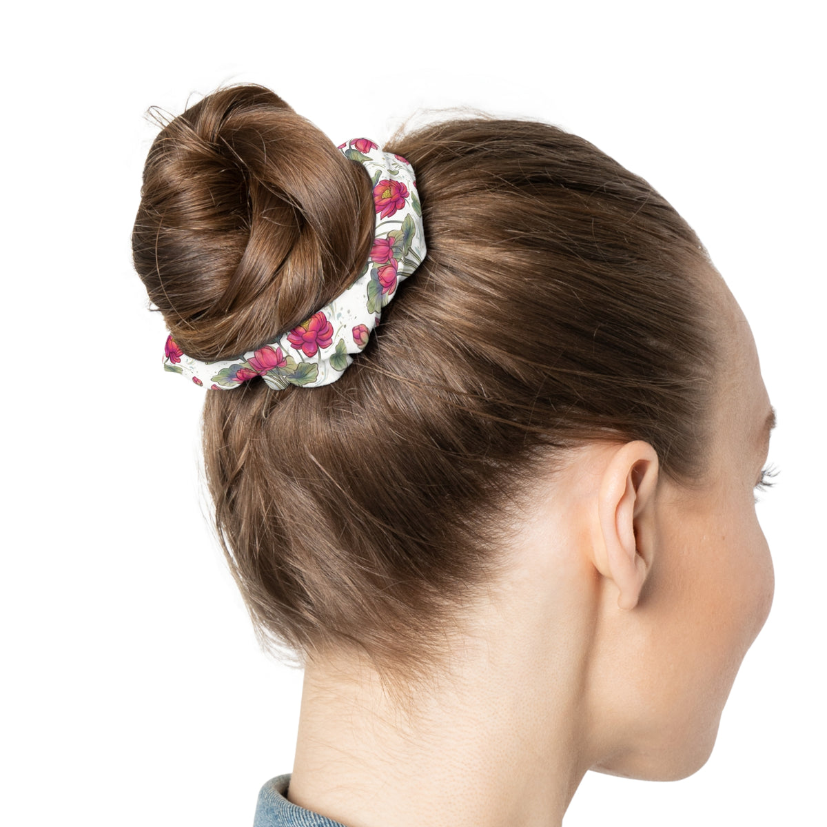 Vietnamese Lotus Hair Scrunchie