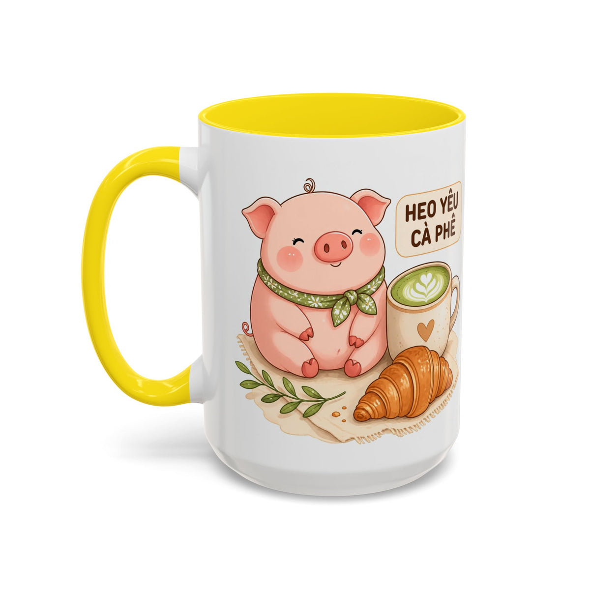 Cute Heo Mập (Chubby Pig) Coffee Mug