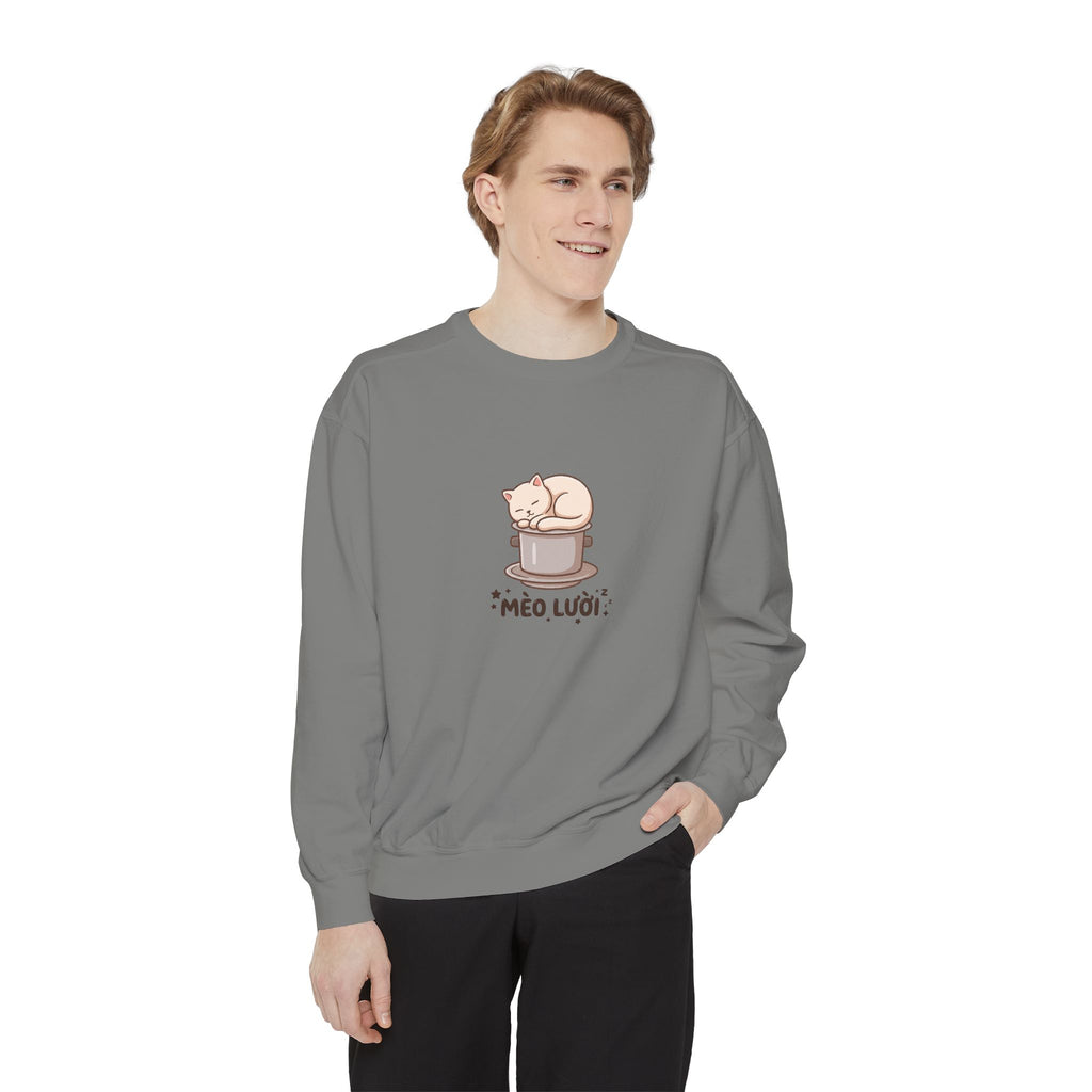 Mèo Lười (Lazy Cat) Coffee Lover Sweatshirt