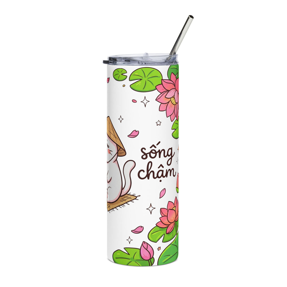 Mèo Mập (Chubby Cat) 20oz Stainless Steel Tumbler