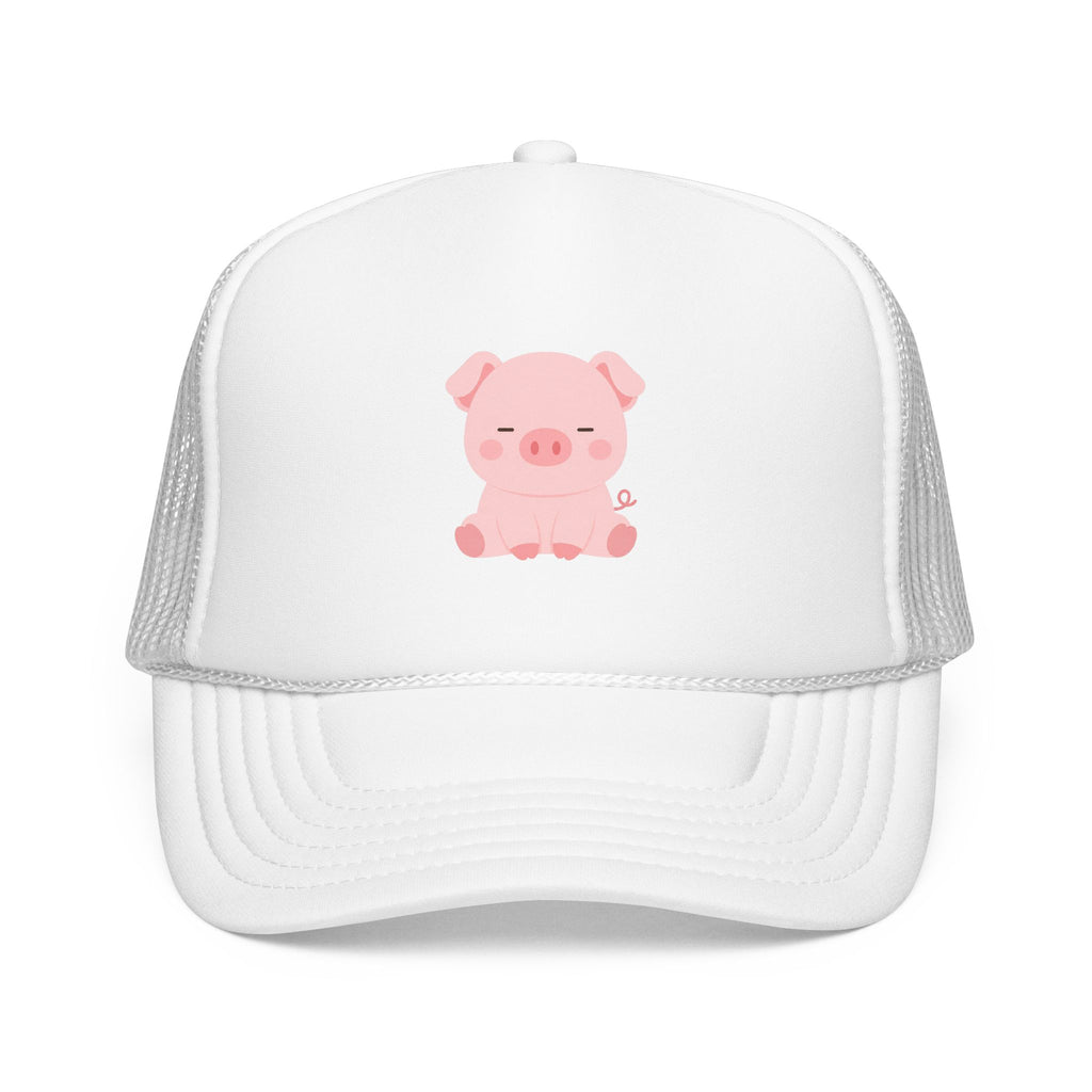 Heo Mập (Chubby Pig) Pink Foam Trucker Hat