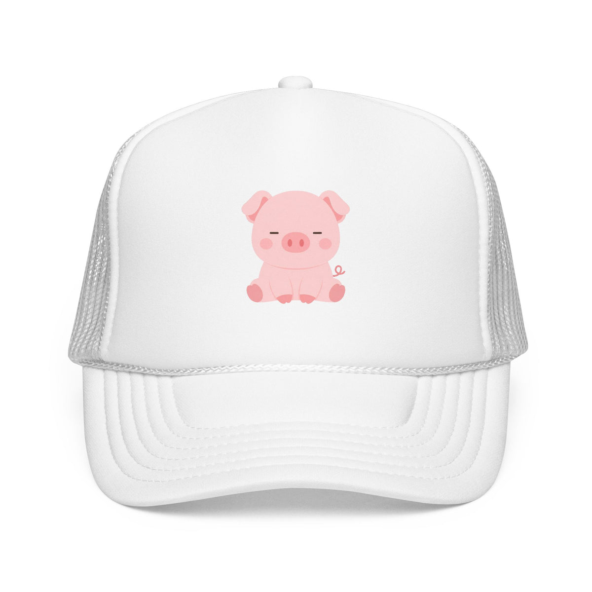 Heo Mập (Chubby Pig) Pink Foam Trucker Hat