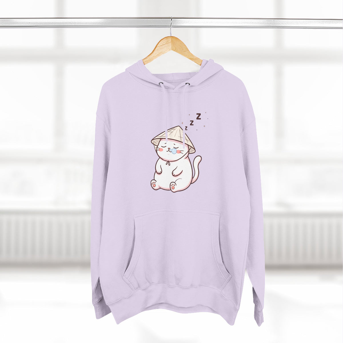 Cute Lazy Sleeping Cat Hoodie