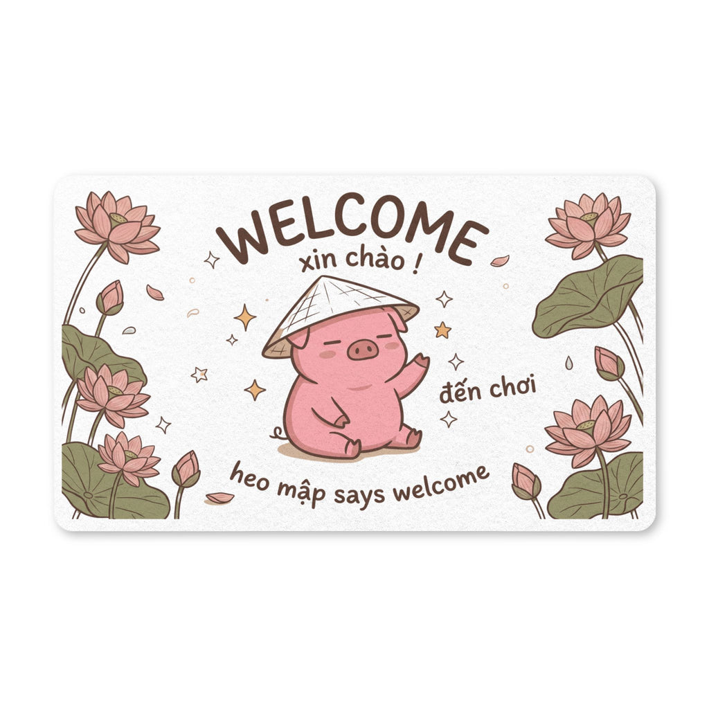 Heo Mập (Chubby Pig) Vietnamese Welcome Mat