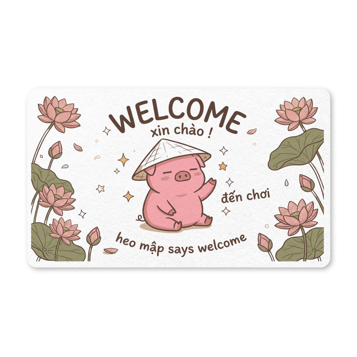 Heo Mập (Chubby Pig) Vietnamese Welcome Mat