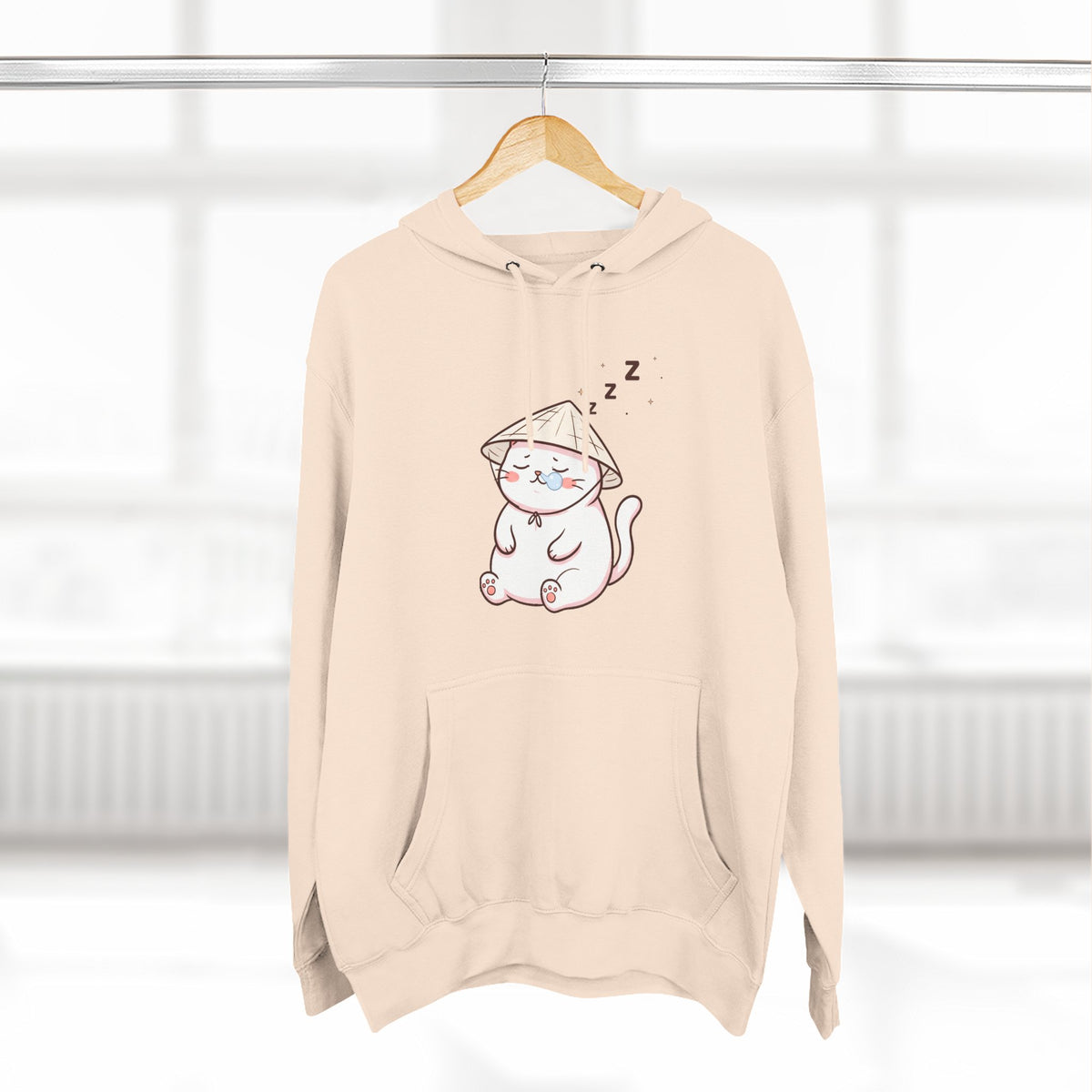 Cute Lazy Sleeping Cat Hoodie