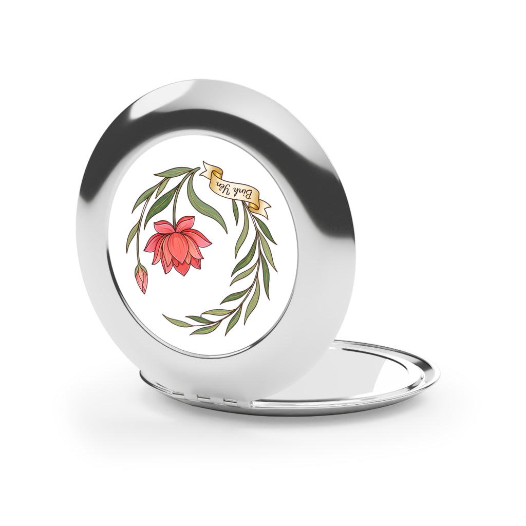 Lotus Flower Compact Mirror