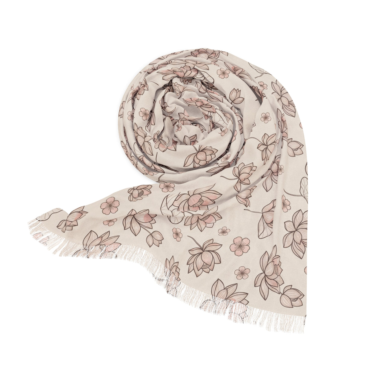 Vietnamese Lotus Minimalist Light Scarf