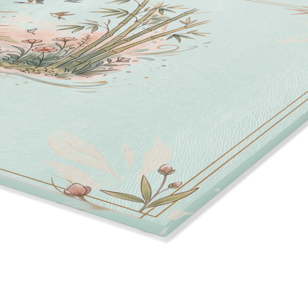 Vietnamese Bamboo Bình Yên (Peace) Glass Cutting Board
