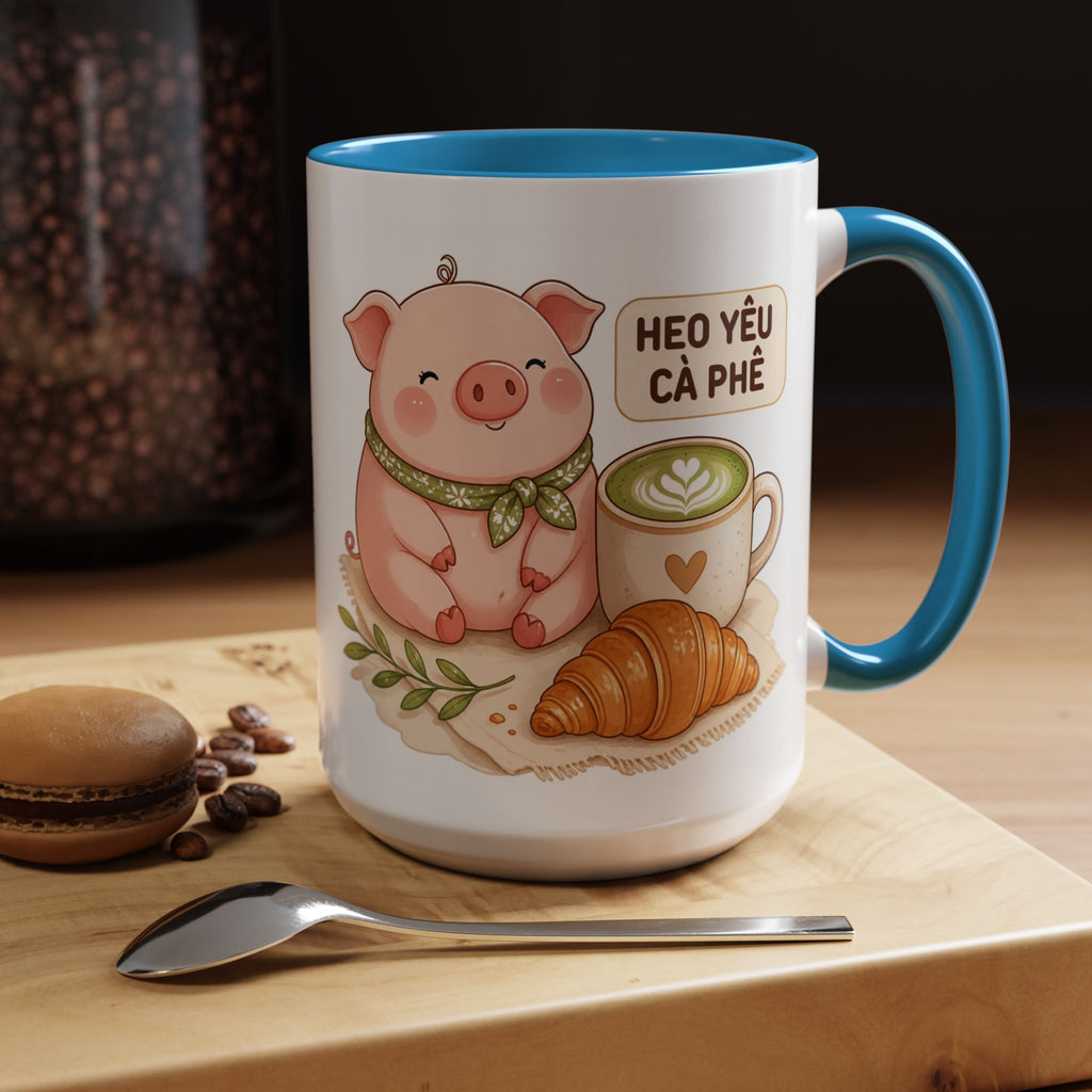 Cute Heo Mập (Chubby Pig) Coffee Mug