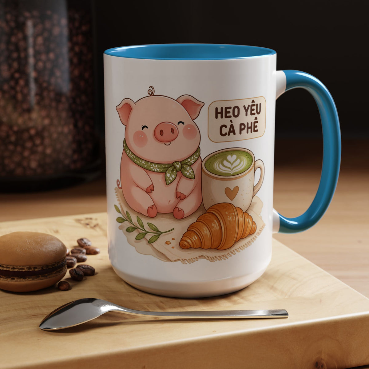 Cute Heo Mập (Chubby Pig) Coffee Mug