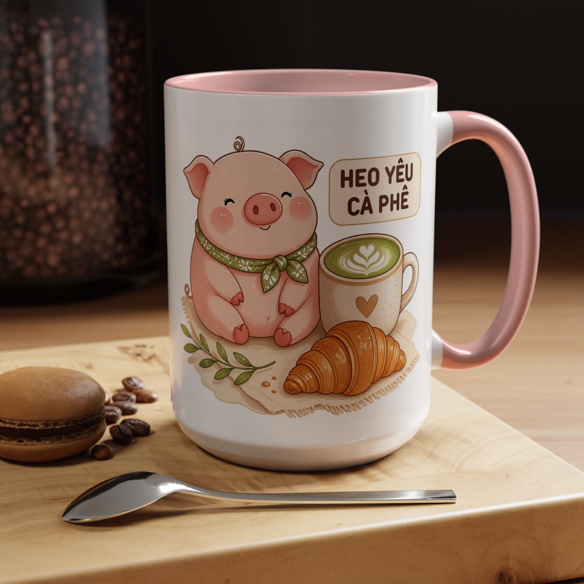 Cute Heo Mập (Chubby Pig) Coffee Mug