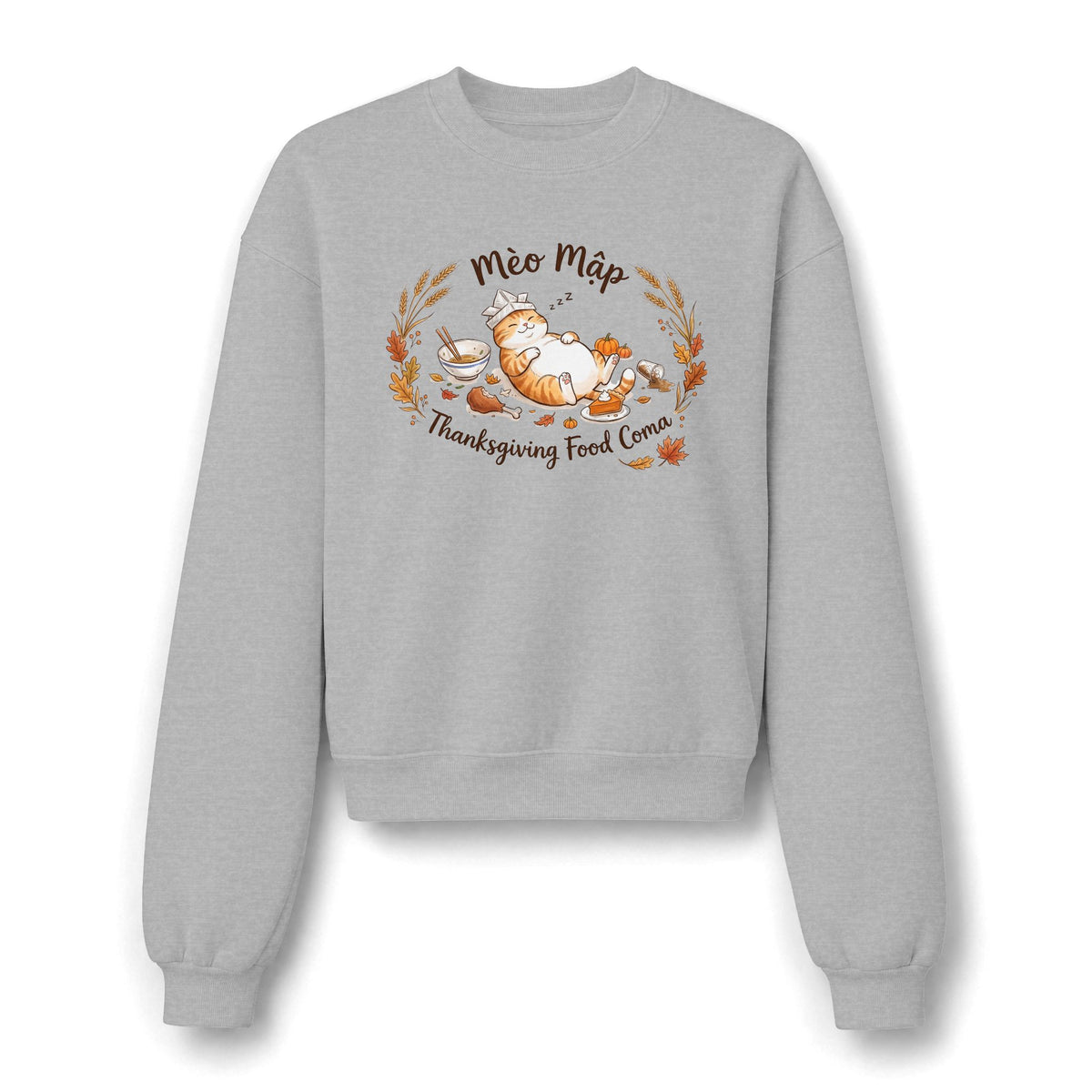 Lazy Cat Thanksgiving Food Coma Hoodie