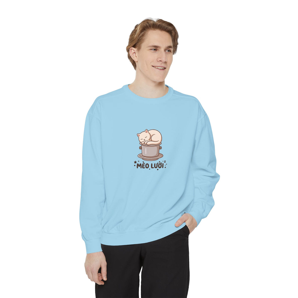 Mèo Lười (Lazy Cat) Coffee Lover Sweatshirt