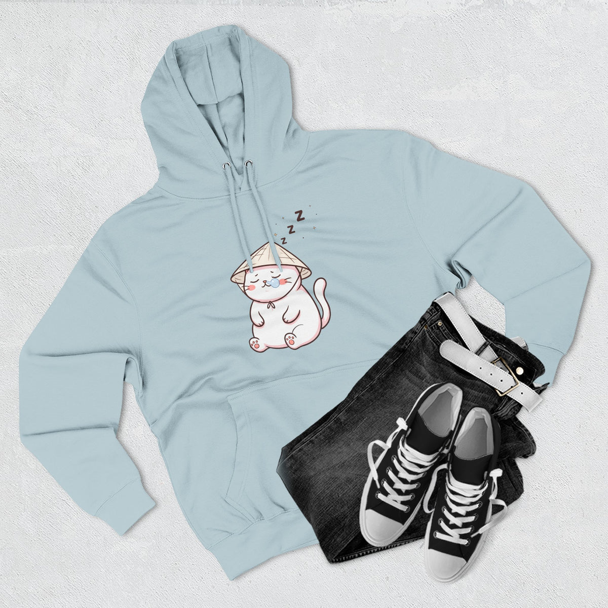 Cute Lazy Sleeping Cat Hoodie
