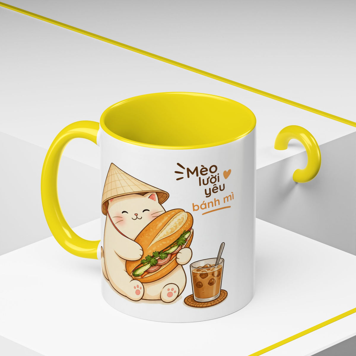 Cute Mèo Mập (Chubby Cat) Coffee Mug