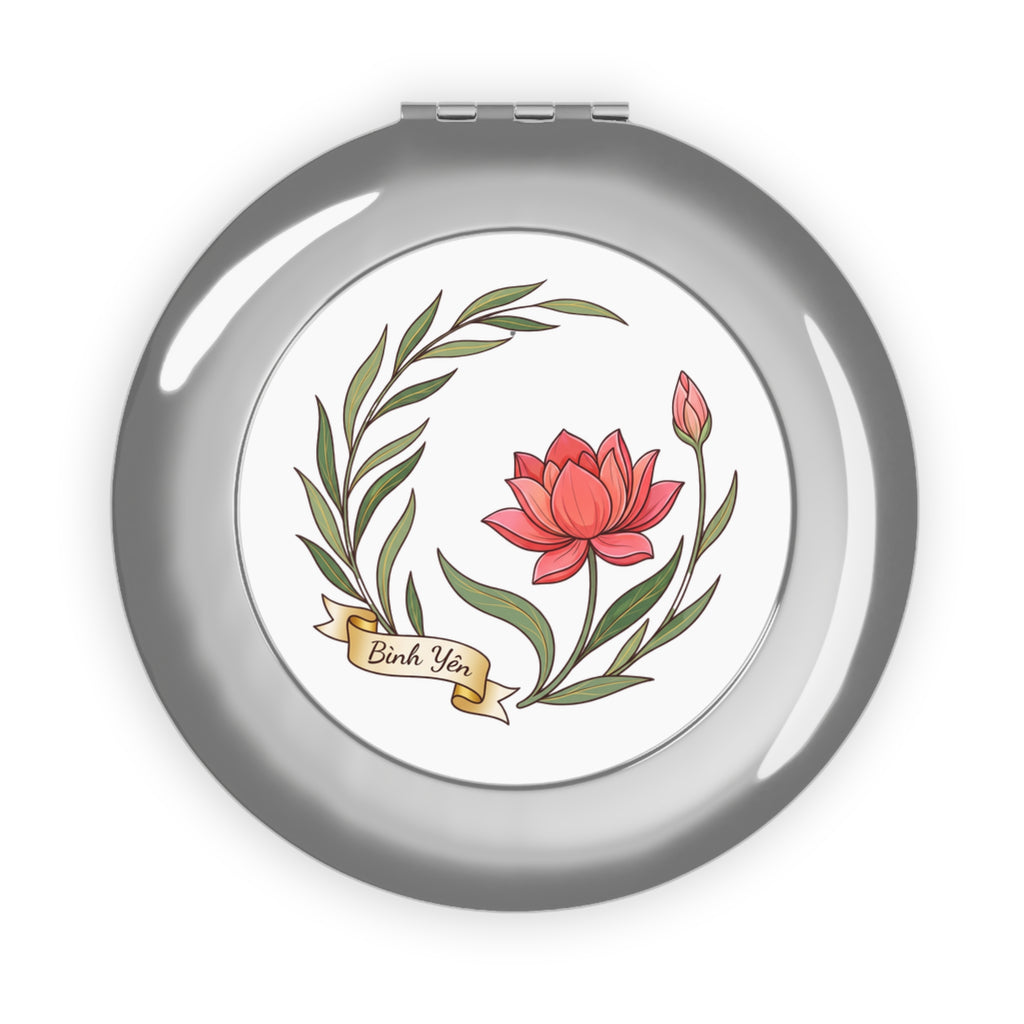 Lotus Flower Compact Mirror