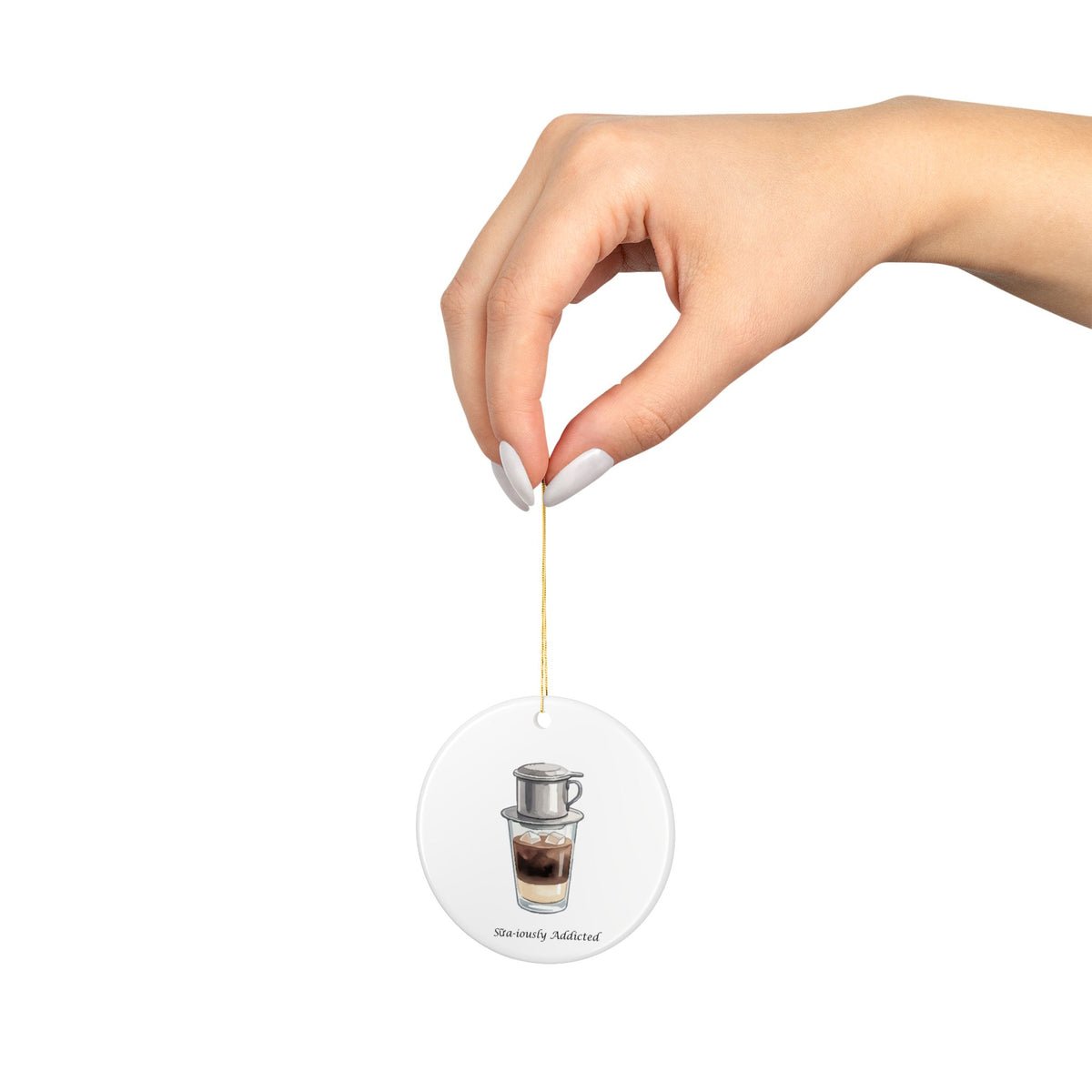 Vietnamese Coffee Ceramic Ornament