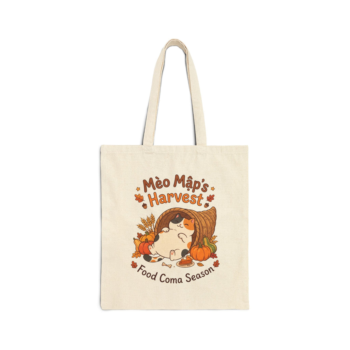 Mèo Lười (Lazy Cat) Thanksgiving Tote Bag