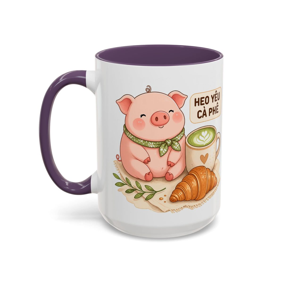 Cute Heo Mập (Chubby Pig) Coffee Mug