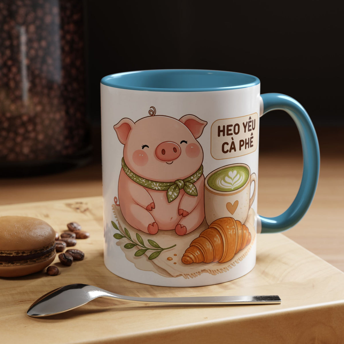 Cute Heo Mập (Chubby Pig) Coffee Mug