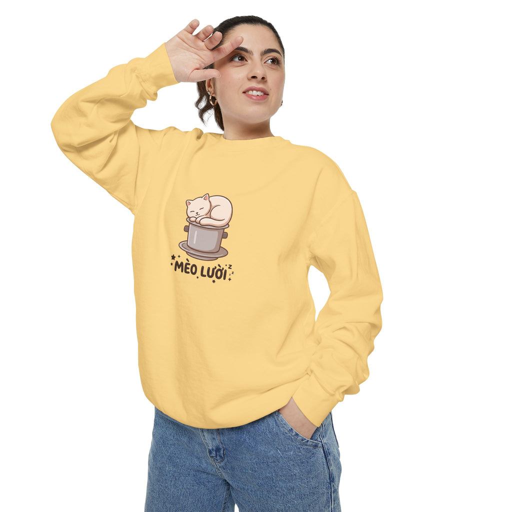 Mèo Lười (Lazy Cat) Coffee Lover Sweatshirt