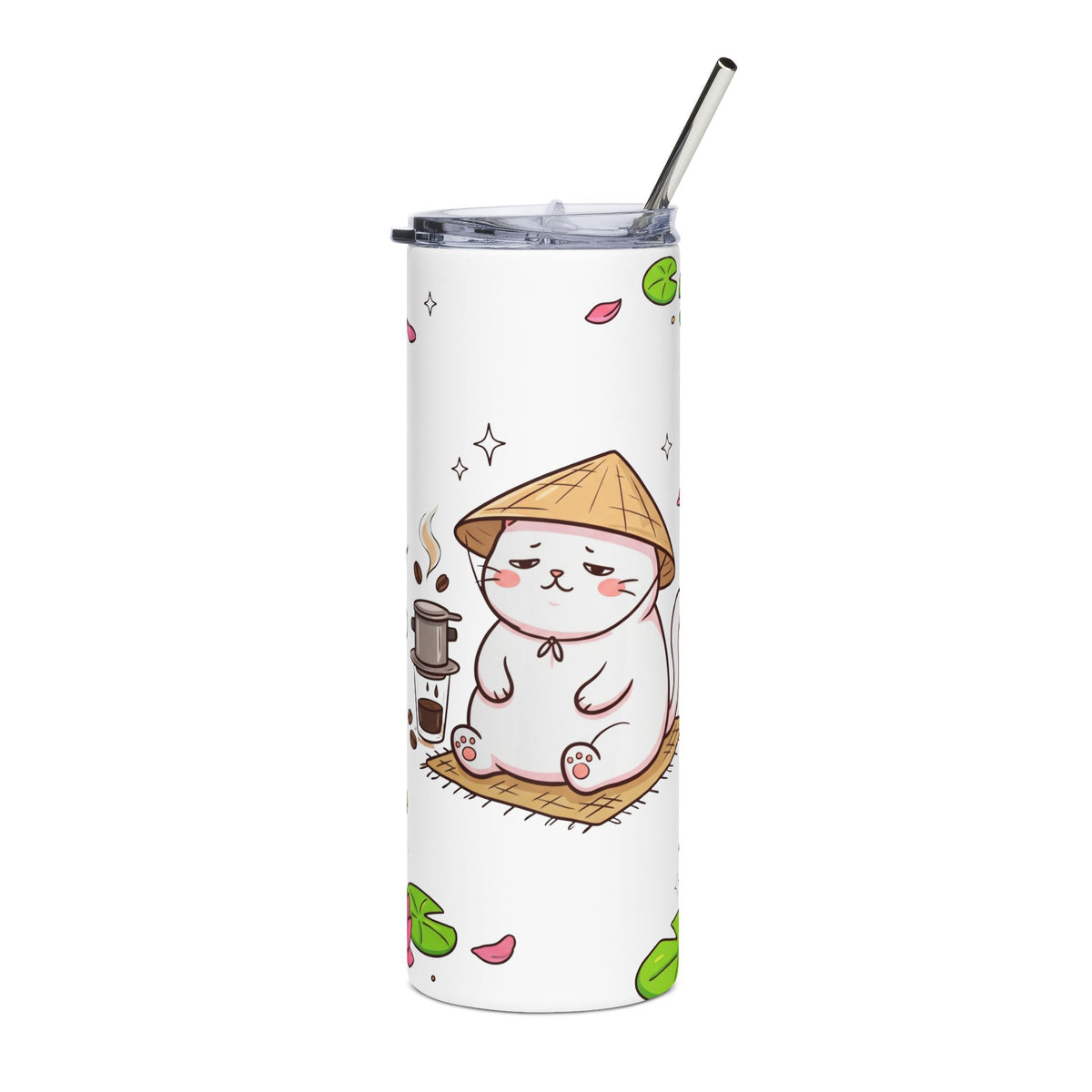 Mèo Mập (Chubby Cat) 20oz Stainless Steel Tumbler