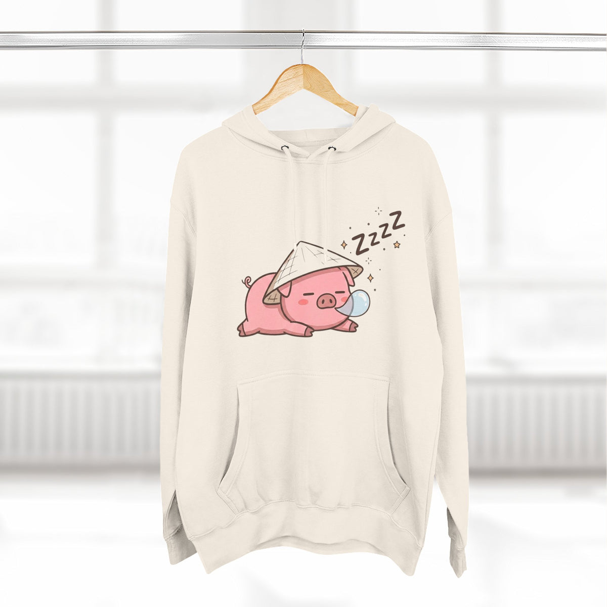 Heo Mập (Chubby Pig) Sleeping Pig Hoodie
