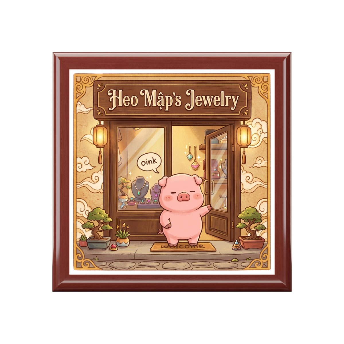 Cute Heo Mập (Chubby Pig) Jewelry Box