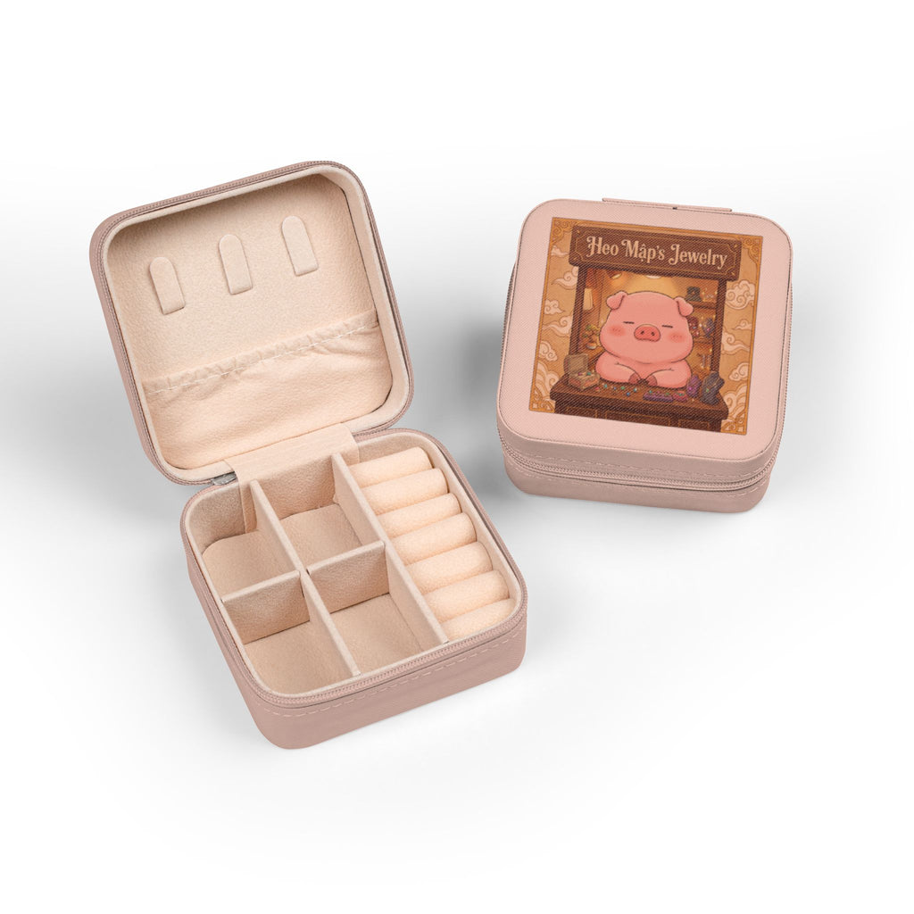 Cute Heo Mập (Chubby Pig) Jewelry Travel Case